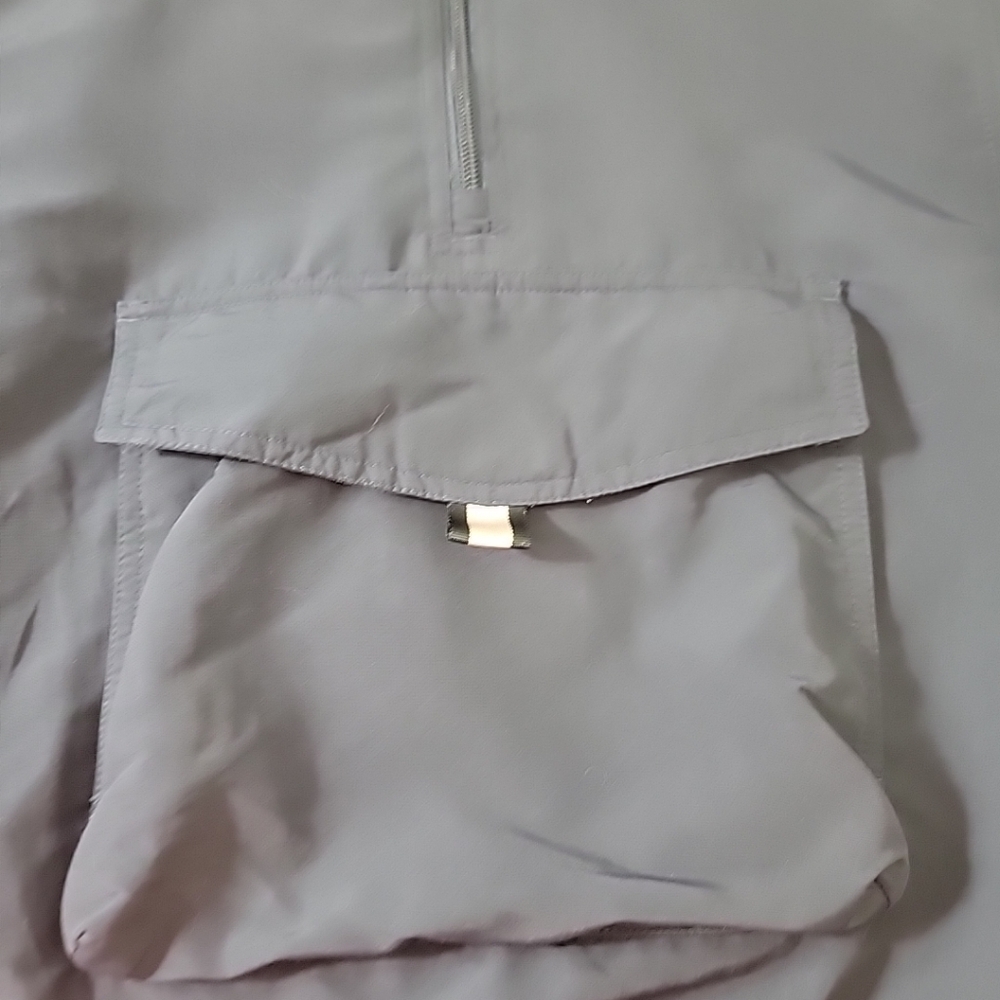 Lands' End Boy's Blue Hooded W/ Pocket Lightweight Windbreaker Jacket, S - Picture 5 of 10